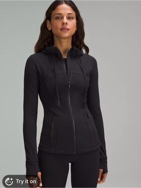 Lululemon Define Black Zip-Up Hooded Jacket